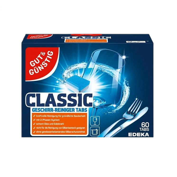 Tabletki Do Zmywarek Gut&Gunstig Classic 60 sztuk